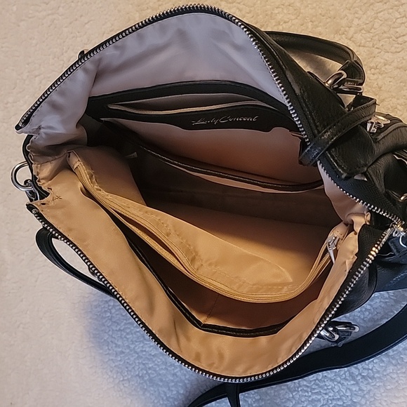 Lady Conceal Black Conceal Carry Satchel - Picture 6 of 7